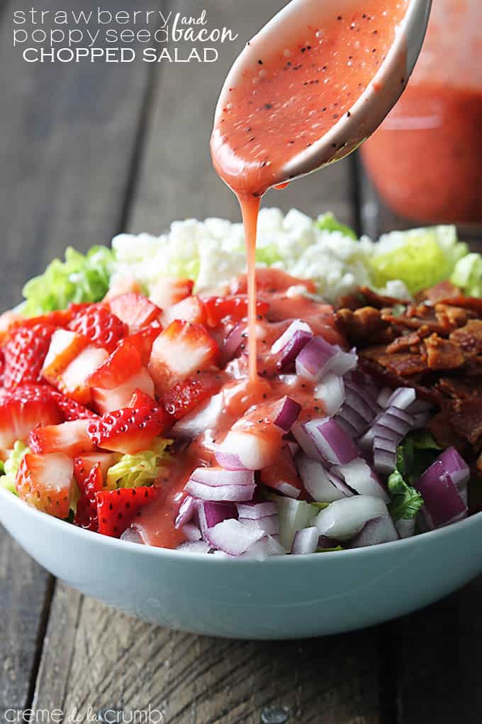 Strawberry Poppyseed & Bacon Chopped Salad