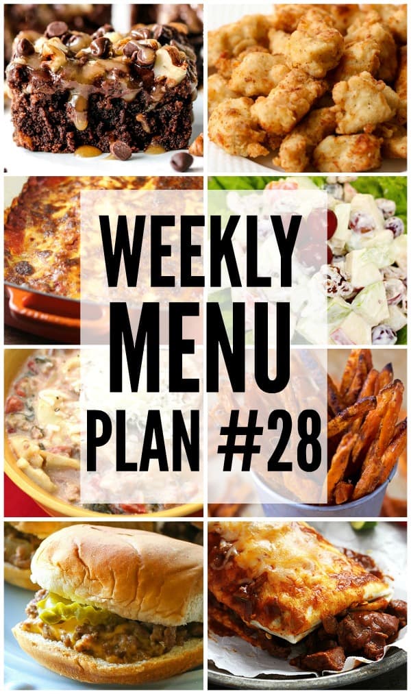 Weekly Menu Plan #28