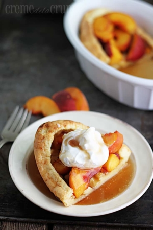 Peaches n' Cream German Puff Pancake - Creme De La Crumb