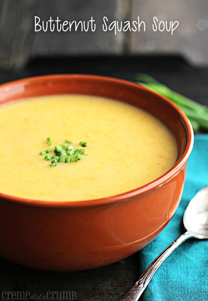 Easy Healthy Butternut Squash Soup - Creme De La Crumb