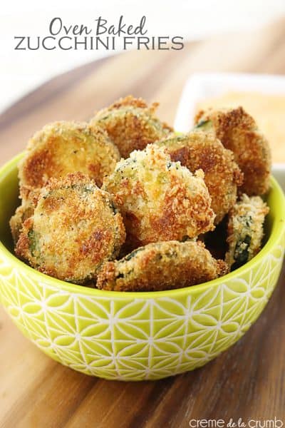 Oven Baked Zucchini Fries - Creme De La Crumb