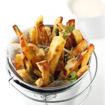 Garlic Parmesan Oven Fries Creme De La Crumb