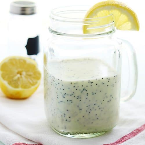 Lemon Ginger Poppyseed Salad Dressing - The Café Sucre Farine