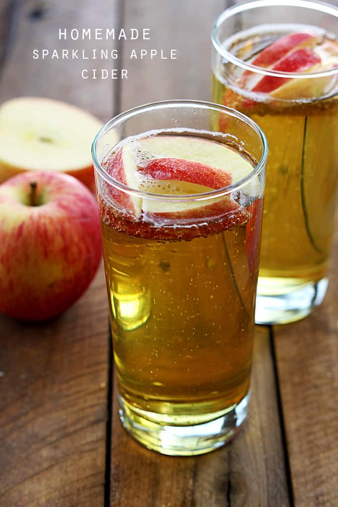 Homemade Sparkling Apple Cider + Giveaway | Creme De La Crumb