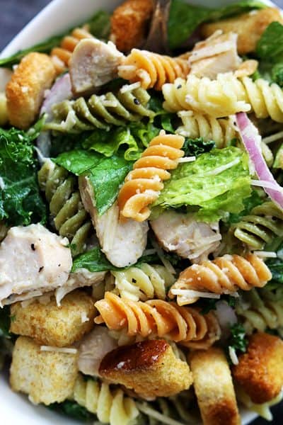 Strawberry Spinach Pasta Salad with Orange Poppy Seed Dressing - Creme ...