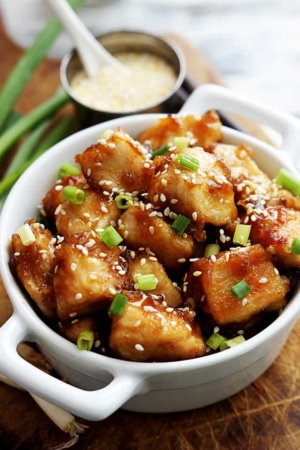 Baked Sesame Chicken - Creme De La Crumb