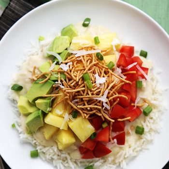 Slow Cooker Hawaiian Haystacks