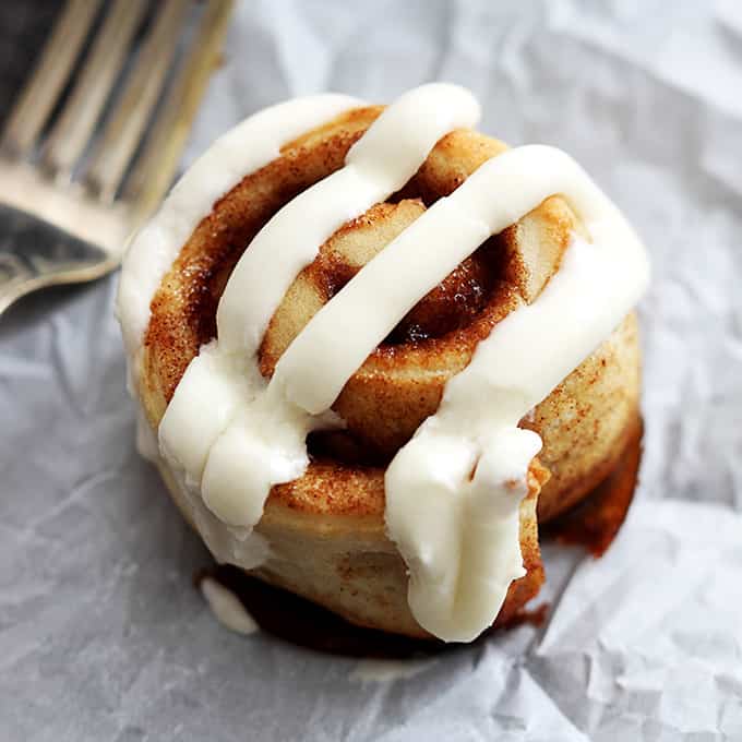 Mini Cinnamon Rolls Using Crescent Rolls