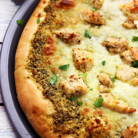 Pesto Chicken Pizza Creme De La Crumb