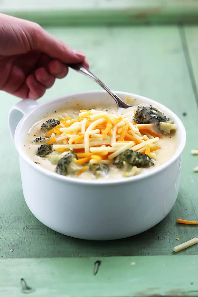 Slow Cooker Broccoli Cheese Soup Creme De La Crumb 7435