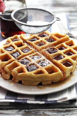 4-Ingredient Dutch Cream Waffles - Creme De La Crumb