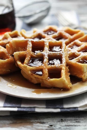 4-Ingredient Dutch Cream Waffles - Creme De La Crumb