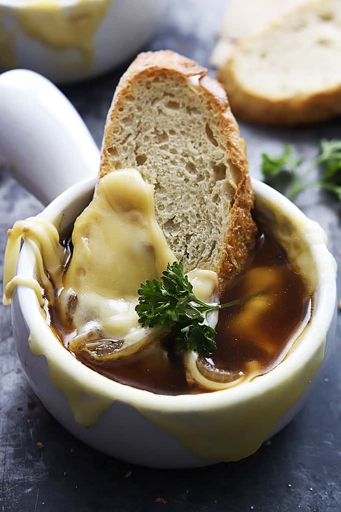 Slow Cooker French Onion Soup - Laughing Spatula