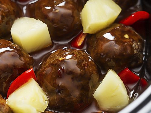 Slow Cooker Party Meatballs - Creme De La Crumb