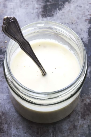 Greek Yogurt Alfredo Sauce - Creme De La Crumb