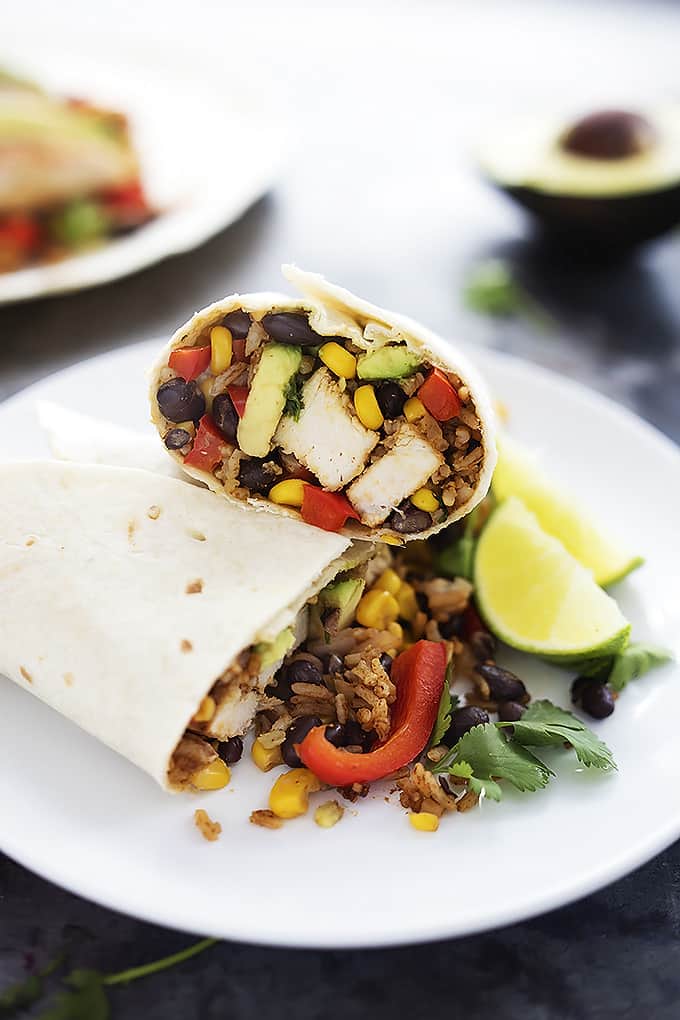 Southwest Chicken Burritos