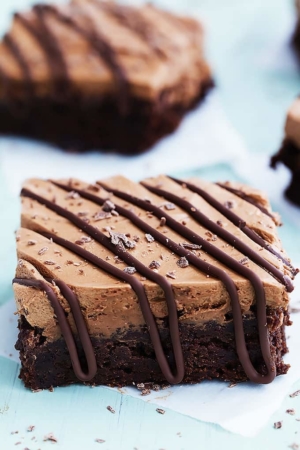 Chocolate Mousse Brownies - Creme De La Crumb