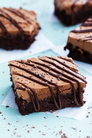 Chocolate Mousse Brownies - Creme De La Crumb