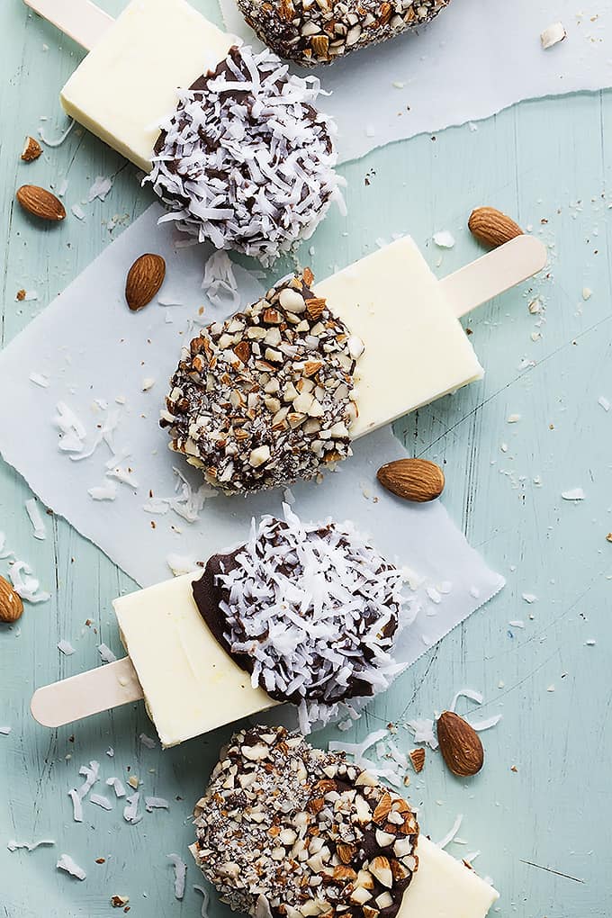 Coconut Almond Popsicles | Creme De La Crumb