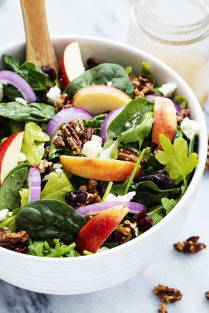 Apple Pecan Salad with Candied Pecans