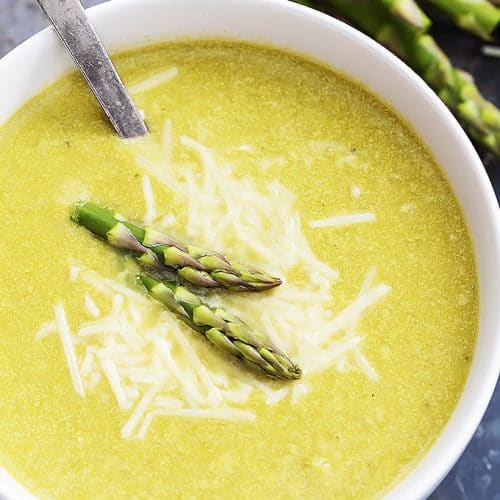 Asparagus Parmesan Soup - Creme De La Crumb