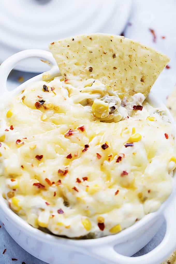 Slow Cooker Hot Cheesy Corn Dip | Creme De La Crumb