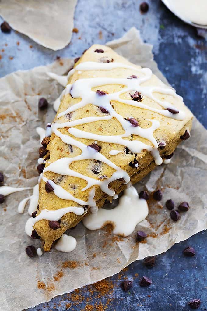 pumpkin chocolate chip scones