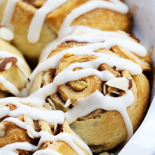 Flaky Almond Cinnamon Buns - Creme De La Crumb