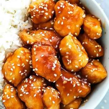 Slow Cooker Honey Sesame Chicken - Creme De La Crumb