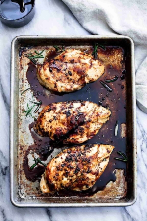 Baked Balsamic Chicken - Creme De La Crumb