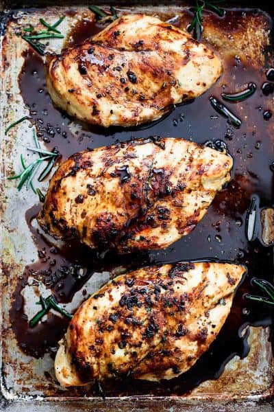 Baked Balsamic Chicken - Creme De La Crumb