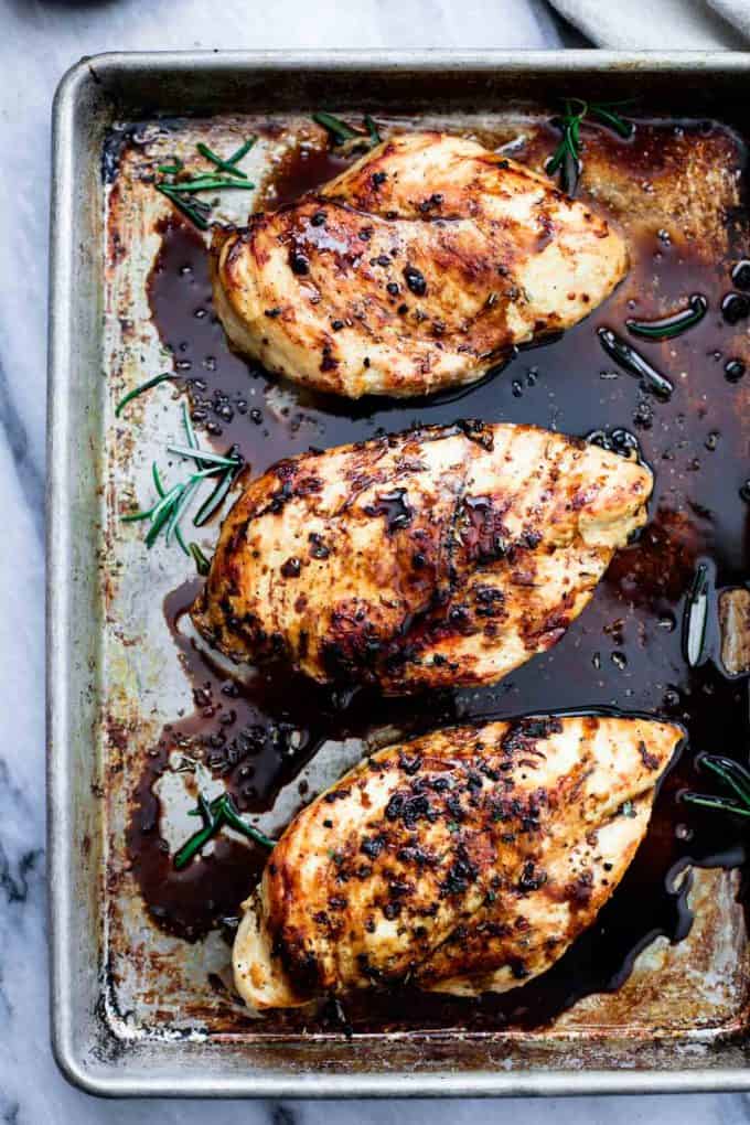 Baked Balsamic Chicken - Creme De La Crumb