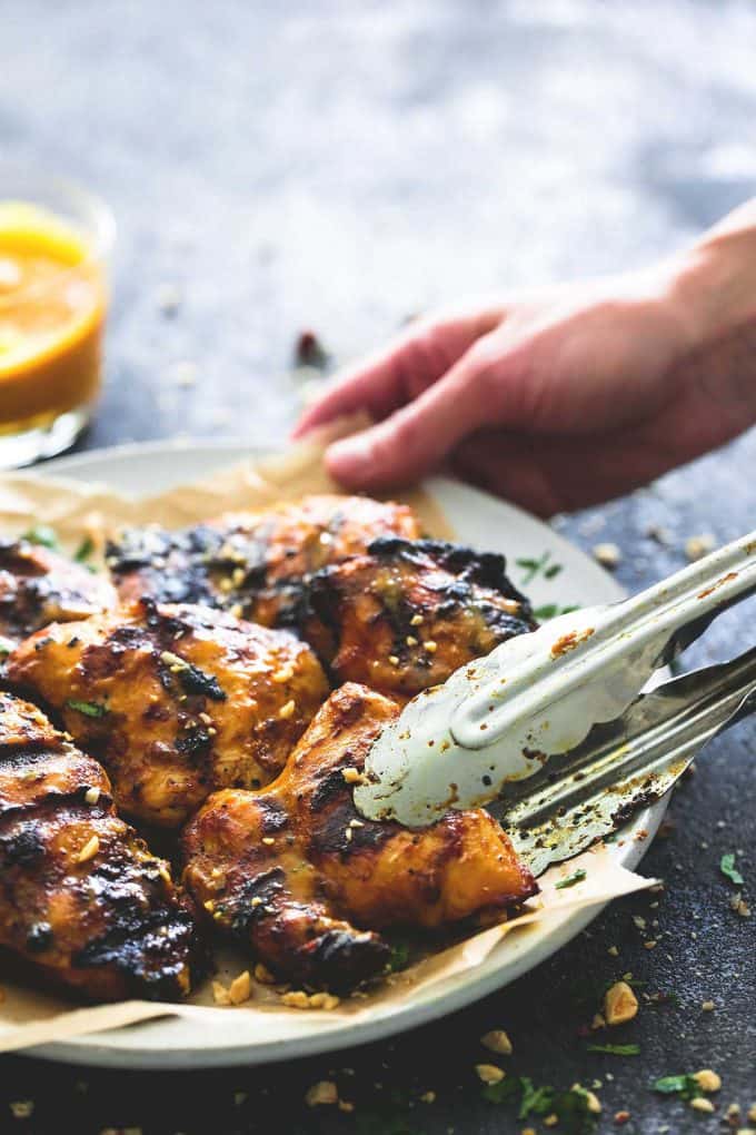 Grilled Thai Mango Chicken - Creme De La Crumb