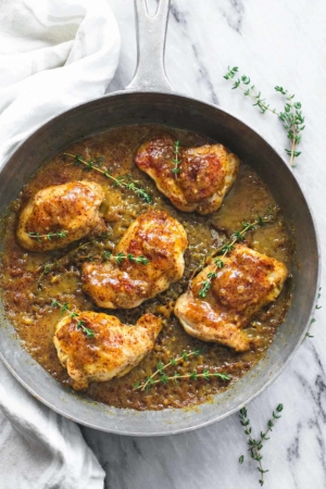 Maple Mustard Glazed Chicken - Creme De La Crumb