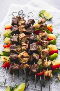 Grilled Brazilian Steak & Chicken Kabobs - Creme De La Crumb