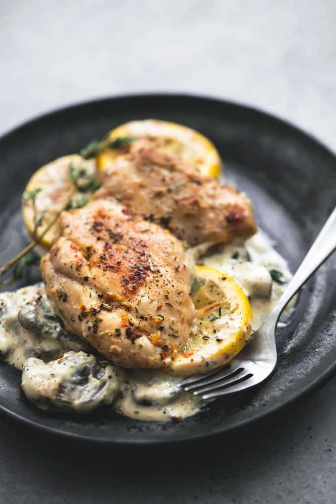 Creamy Lemon Thyme Chicken Creme De La Crumb 0205