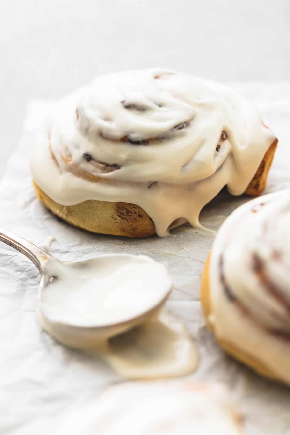 Cinnamon roll icing without powdered sugar