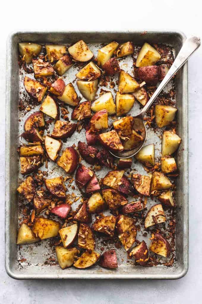 3 Ingredient Oven Roasted Potatoes - Creme De La Crumb