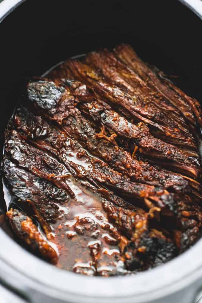 Slow Cooker Honey Bbq Beef Brisket Creme De La Crumb 