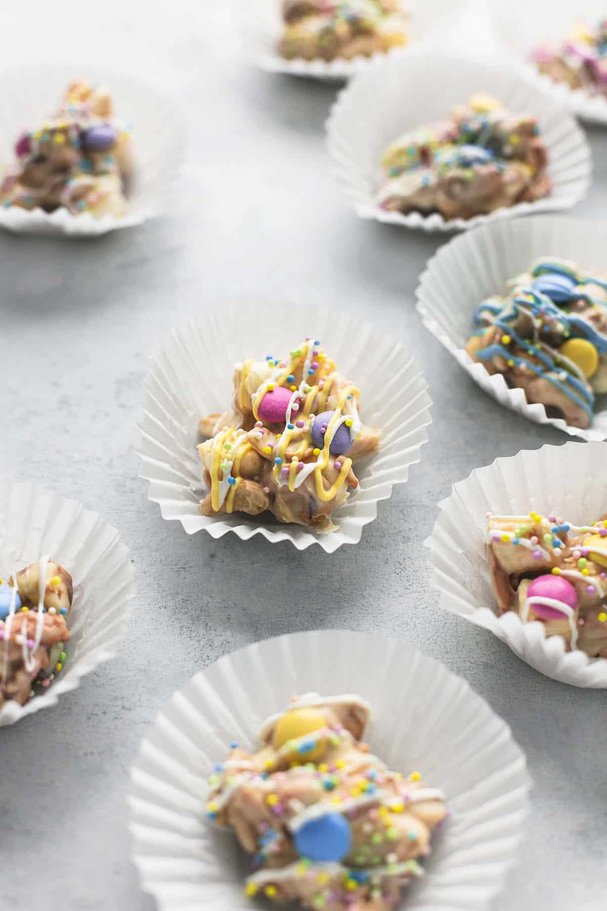 Spring Confetti Crockpot Candy | lecremedelacrumb.com