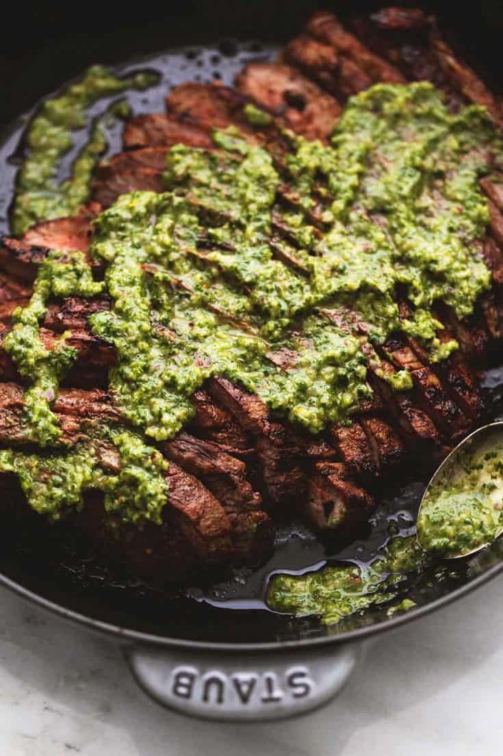 Flank Steak with Chimichurri Sauce image