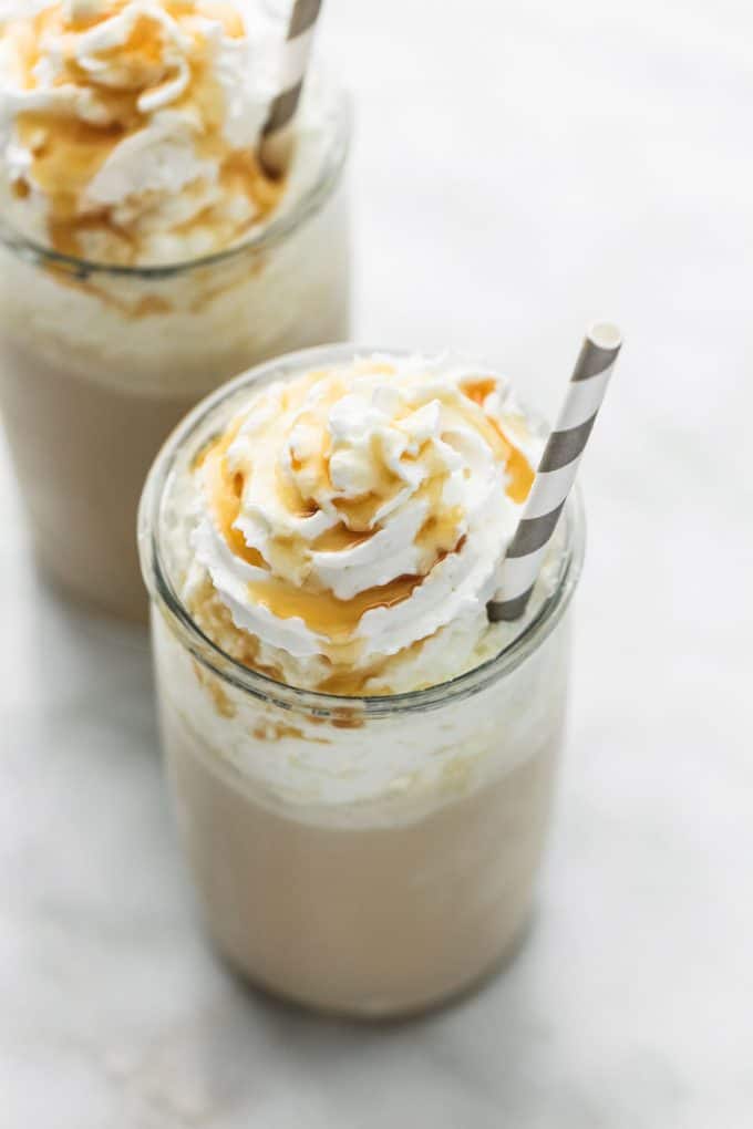 Salted Caramel Frappuccino (Kid Friendly/No Coffee) - Creme De La Crumb