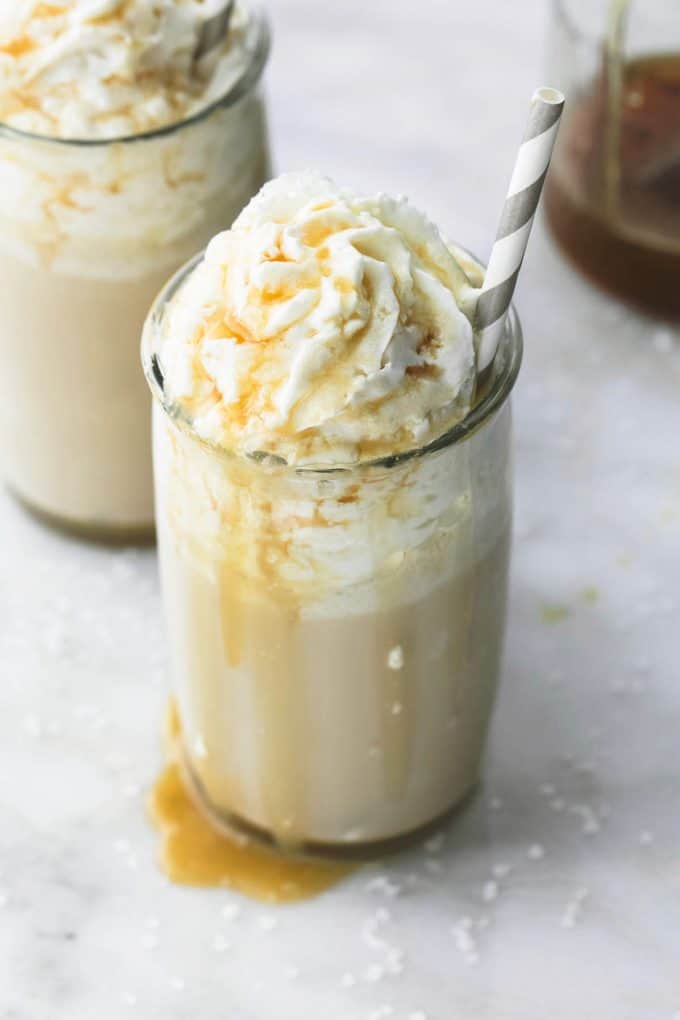 Salted Caramel Frappuccino (Kid Friendly/No Coffee) - Creme De La Crumb