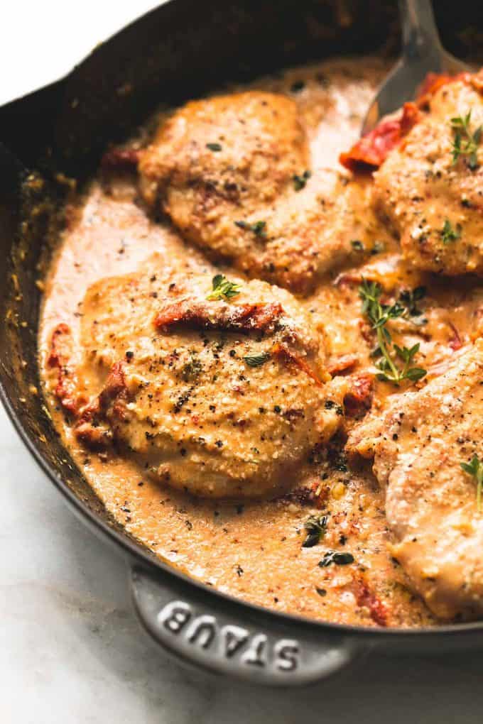 Chicken in Sun Dried Tomato Cream Sauce - Creme De La Crumb