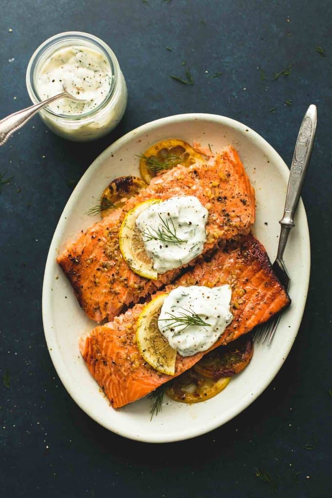 Dill Cream Sauce For Salmon - Creme De La Crumb