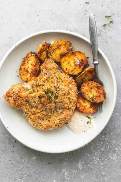 Shake And Bake Ranch Pork Chops With Potatoes Creme De La Crumb