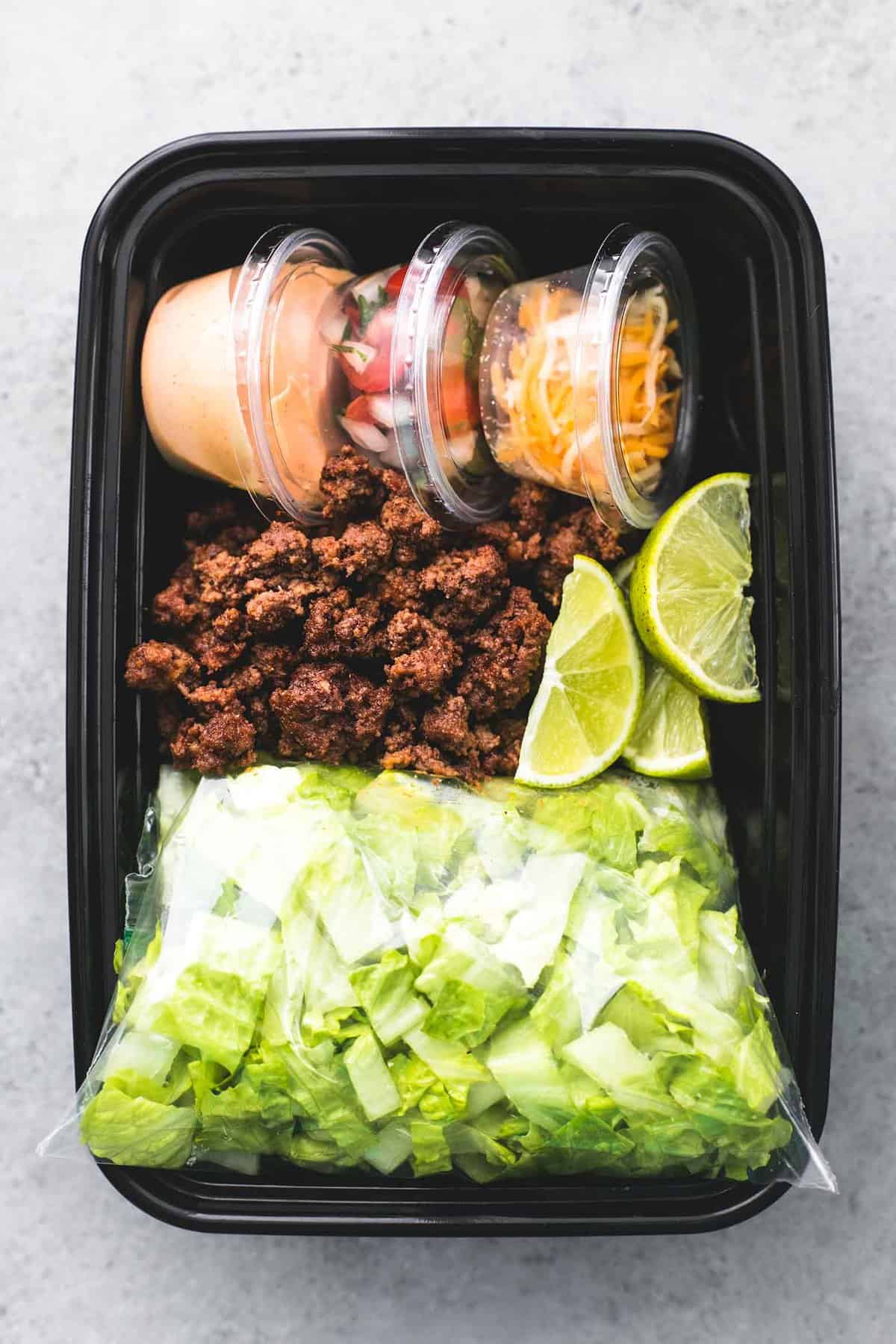 Taco Salad Meal Prep Bowls - Life In The Lofthouse