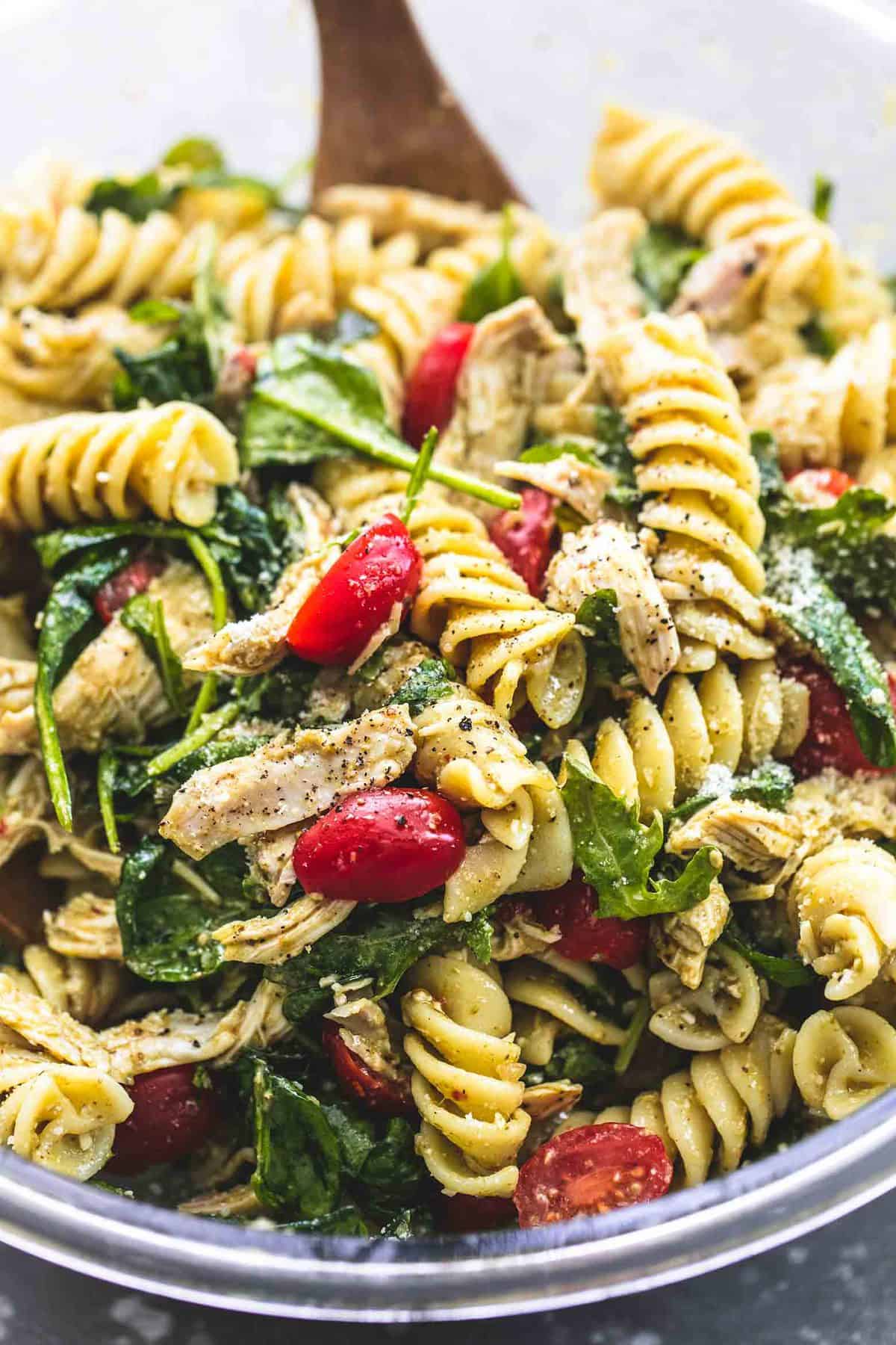 Pesto Chicken Pasta Salad Creme De La Crumb