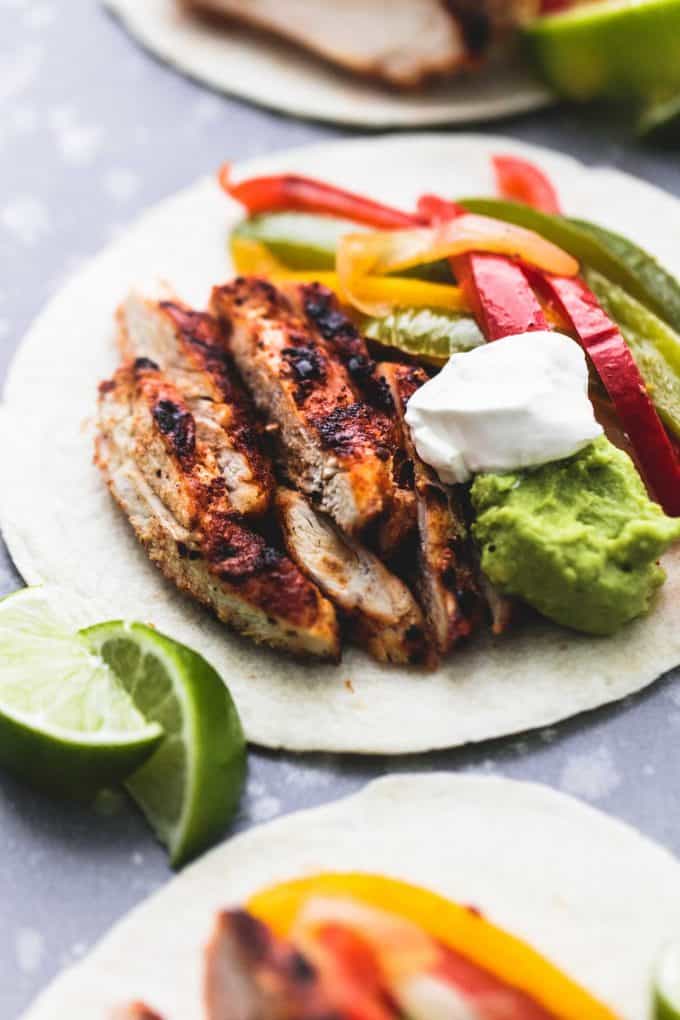 Meal Prep Chicken Fajitas - Creme De La Crumb