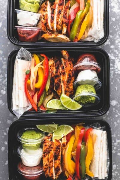 Meal Prep Chicken Fajitas - Creme De La Crumb